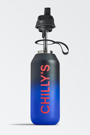 Chilly Series 2 Flip Bottle  500ml - Ombre Blue Black
