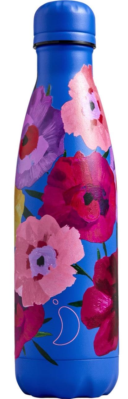 Chilly Floral 500ml Bottle - Maxi Poppy