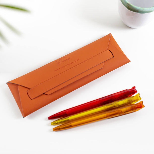 Recycled Leather Pen/Pencil Pouches