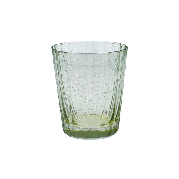 Green Bubble Fluted Tumbler