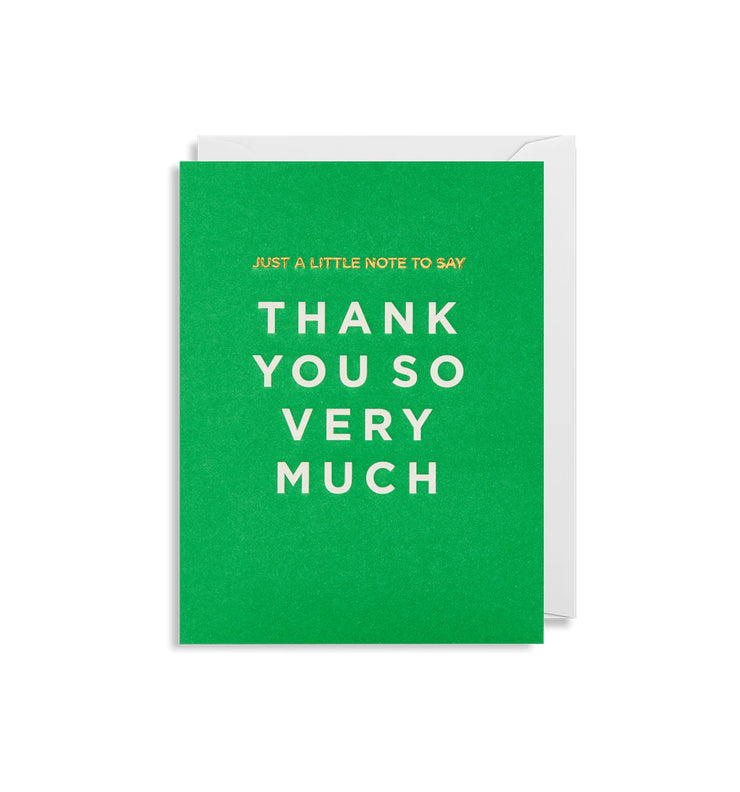 Mini Thank You So Very Much Cards - Pack of 5