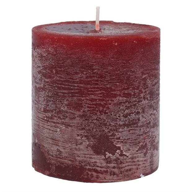 Large Pillar Candle - Burgundy