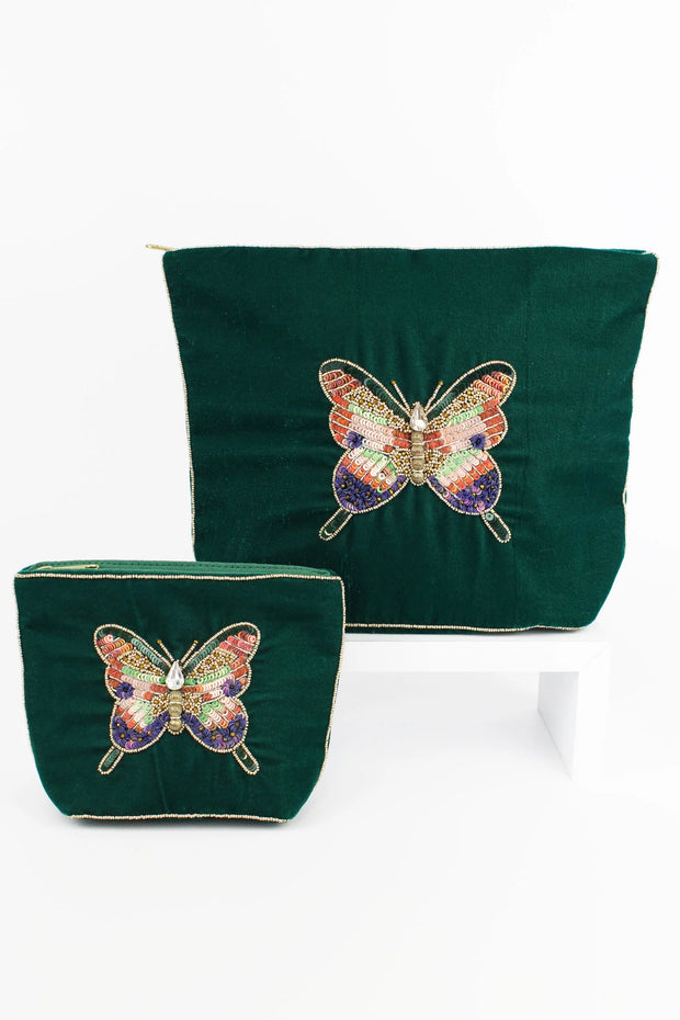 My Doris Jewelled Butterfly Make Up Bag