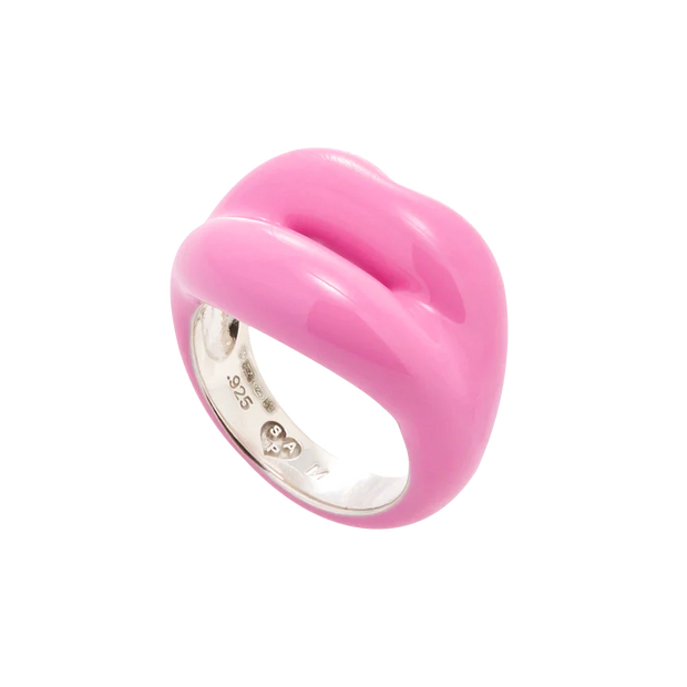 Bubblegum Pink HOTLIPS Ring by Solange