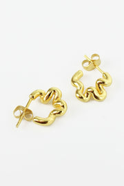 Wiggle Earrings in Gold or Silver - Small