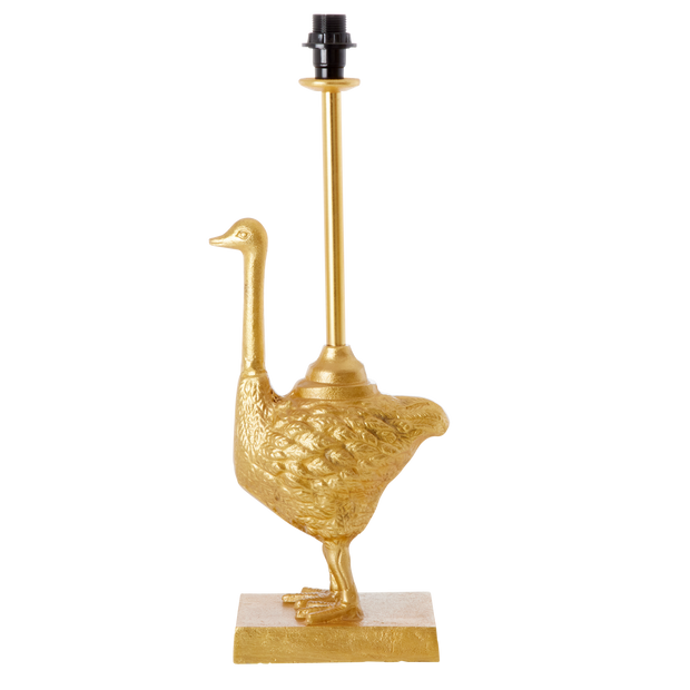 Ostrich Lamp - Gold