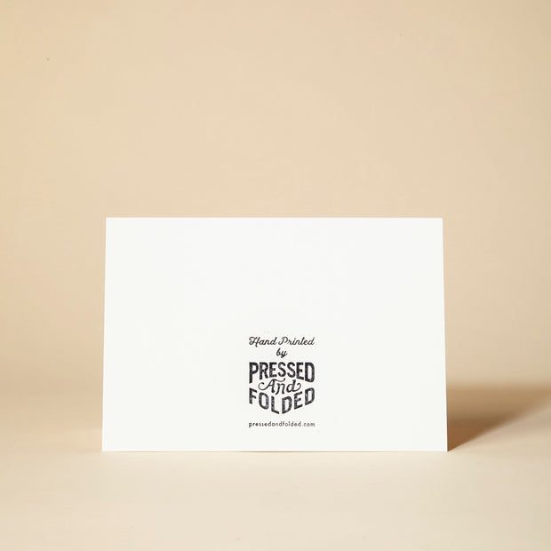 Pressed and Folded Card - Bravo