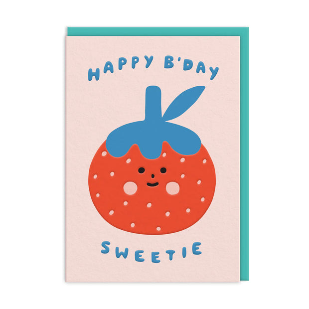 Sweetie Strawberry Birthday Card
