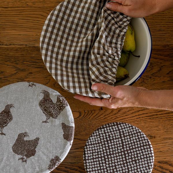 Raine & Humble Set of 3 Food Covers - Speckled Gingham