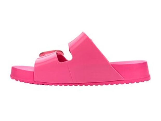 Melissa Cozy Buckled Sliders in Pink