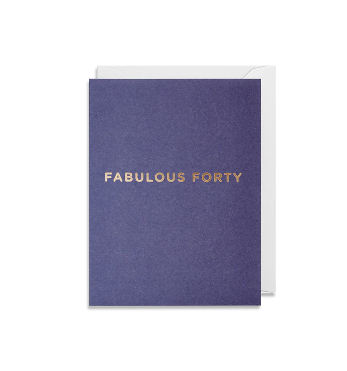 Mini Fabulous Forty Card