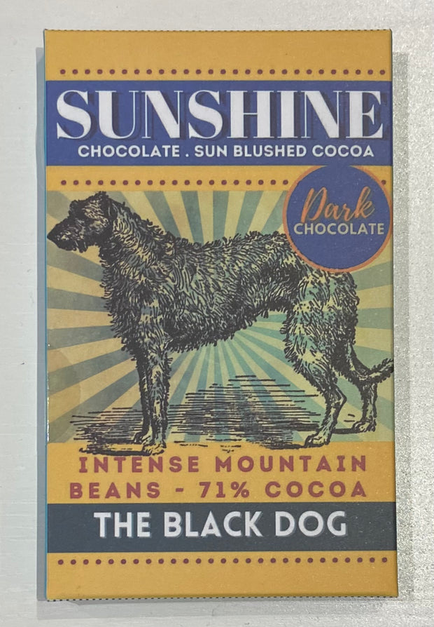 Sunshine Chocolate - The Black Dog Dark Chocolate