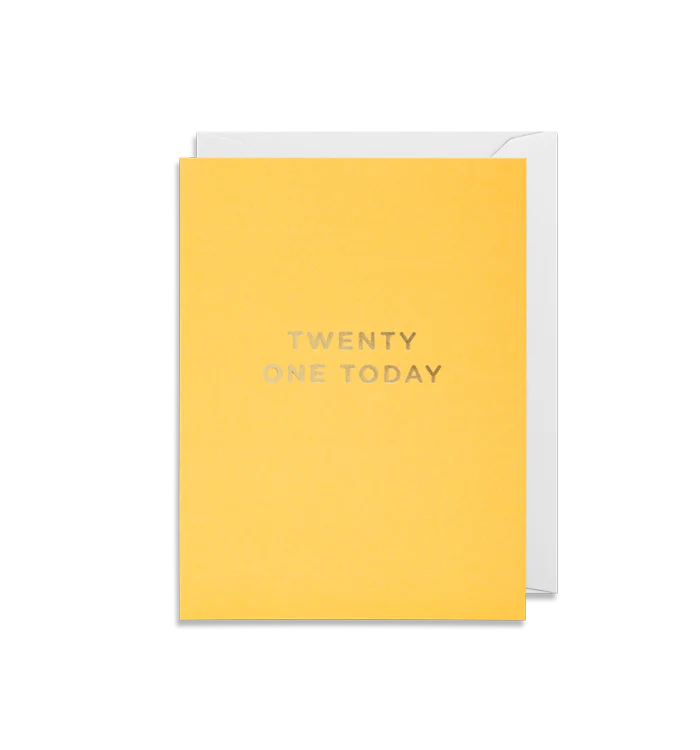 Mini Twenty One Today Card