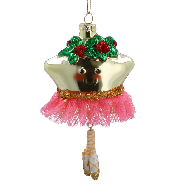 Glass Christmas Tree Decoration - Star Tutu