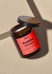 Aery Postivie Energy Jar Candle - Pink Grapefruit, Vetiver & Mint