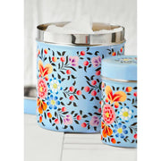 Hand Painted Enamel Tea Canister - Large