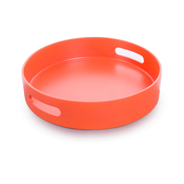 Sarah Petherick Round Lacquer Trays - Orange