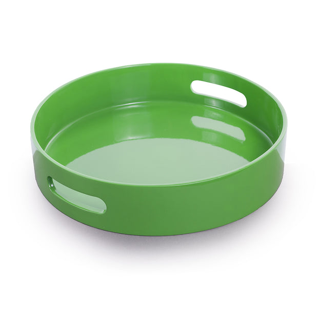 Sarah Petherick Round Lacquer Trays - Green