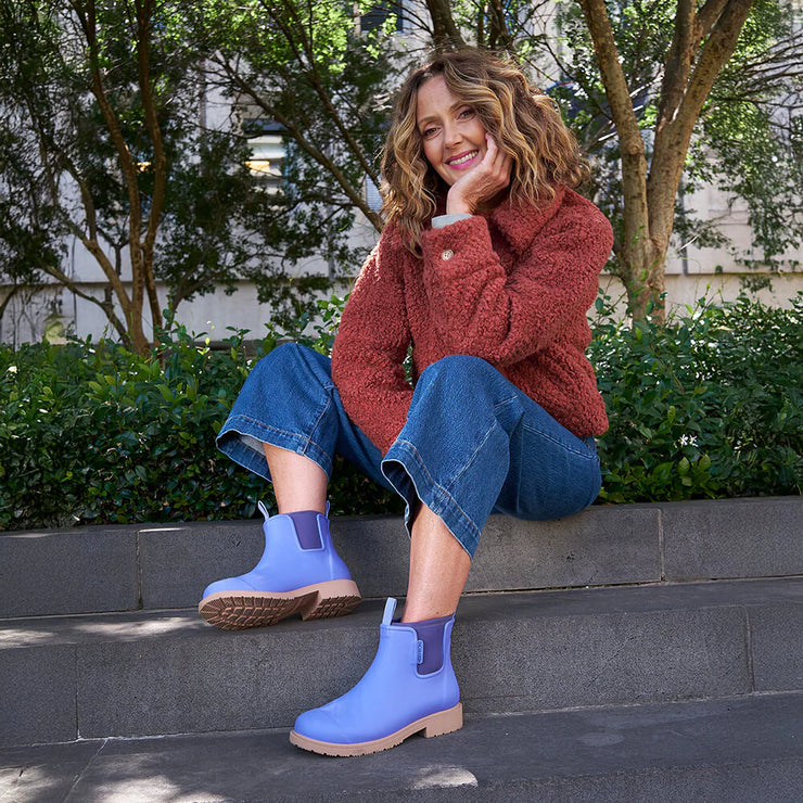 Merry People Bobbi Wellington Boot - Violet Blue