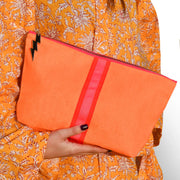 Cockatoo Orange Striped Bag - Large