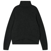 Jumper 1234 Cashmere Oversized Roll Collar - Charcoal