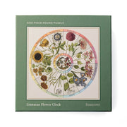 Roomytown Round Jigsaw Puzzle - Flower Clock