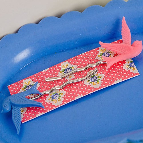 Mrs Pea Bird Hairslides - Sets of 2