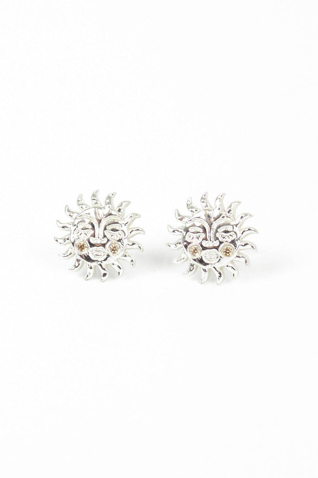 My Doris Silver Sun Studs