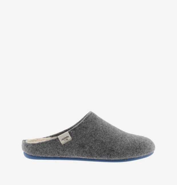 Victoria Unisex Norte Recycled Felt Slippers - Grey