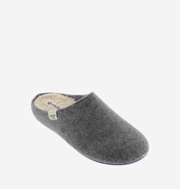 Victoria Unisex Norte Recycled Felt Slippers - Grey