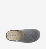 Victoria Unisex Norte Recycled Felt Slippers - Grey