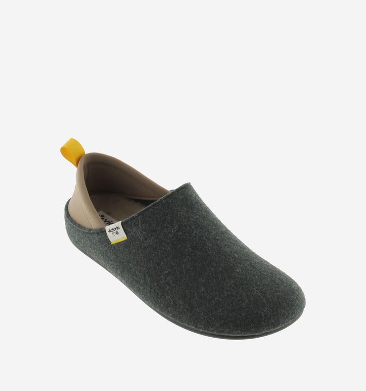 Victoria Unisex Norte Recycled Felt & Neoprene Slippers - Khaki