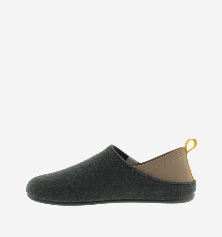 Victoria Unisex Norte Recycled Felt & Neoprene Slippers - Khaki