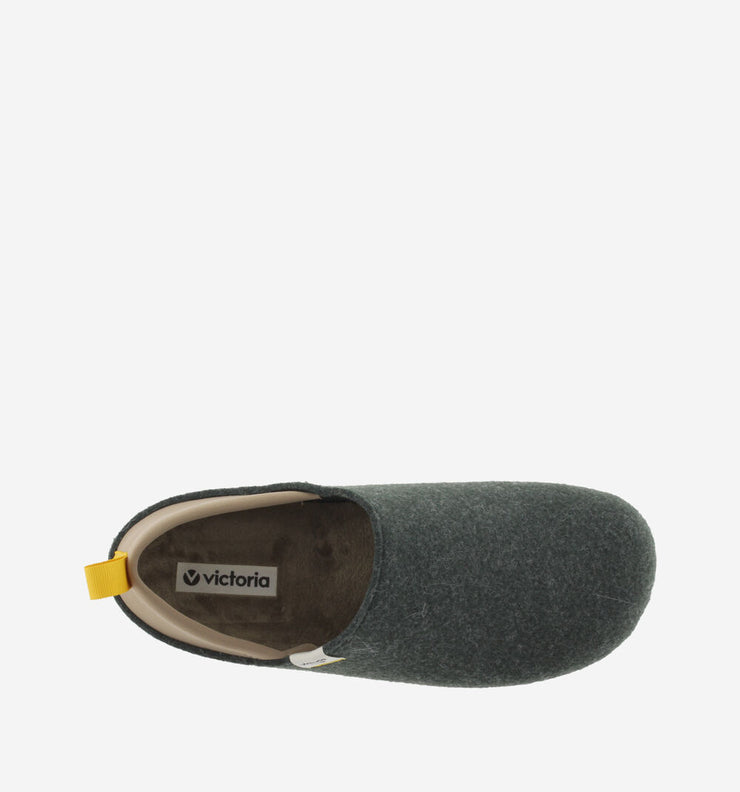 Victoria Unisex Norte Recycled Felt & Neoprene Slippers - Khaki
