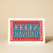 Pressed and Folded Card - Feliz Navidad