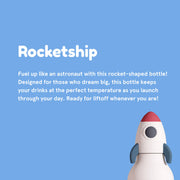 Asobu Bestie Bottle 460ml - Rocket Ship