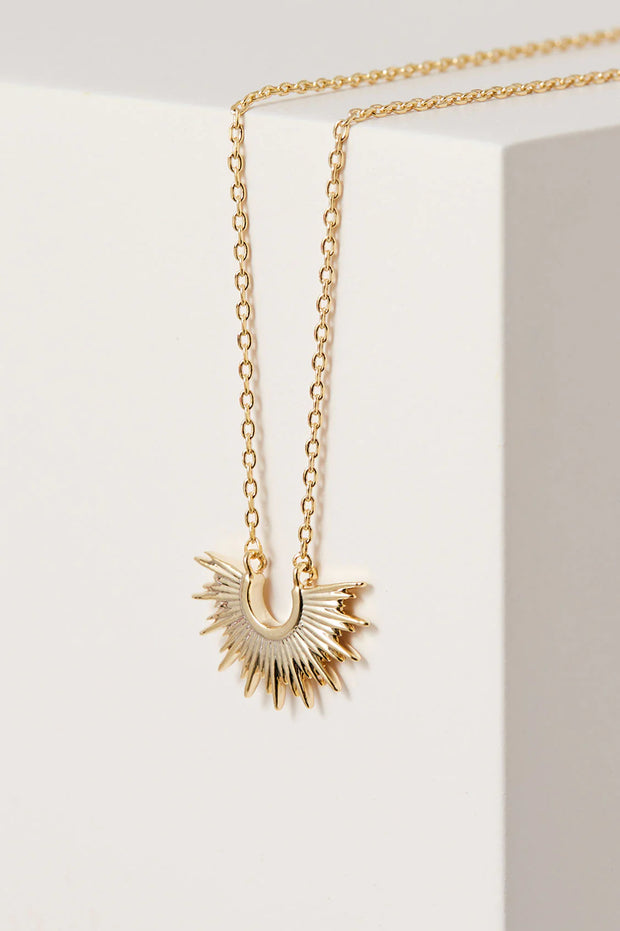 Gold Sunburst Necklace