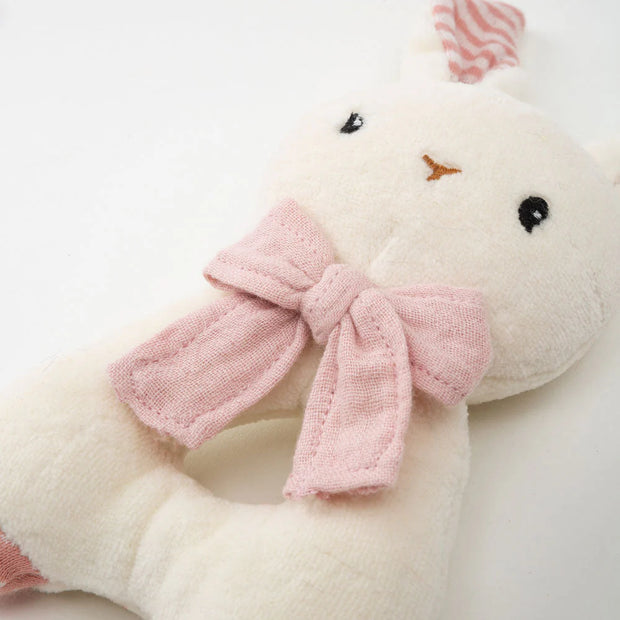 Jumini Friends Rabbit Rattle - Pink