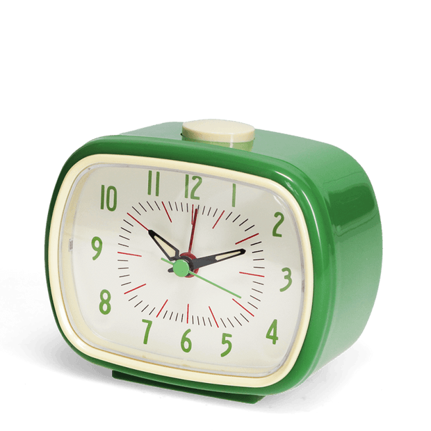 Retro Alarm Clock - Green