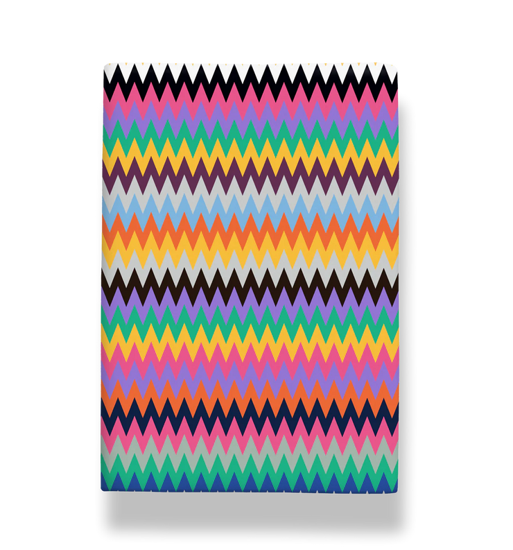 Elba Multicolour Zig Zag Gift Wrap