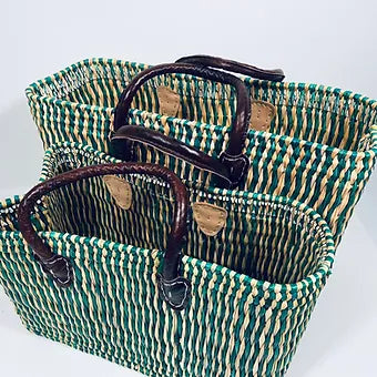 Moroccan Handmade Tote Baskets - Large