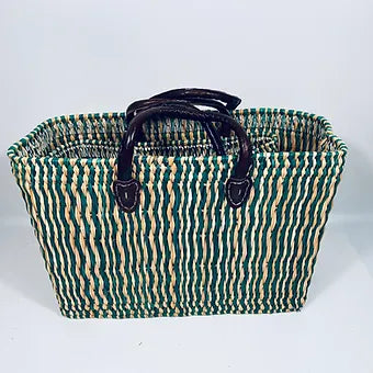 Moroccan Handmade Tote Baskets - Medium