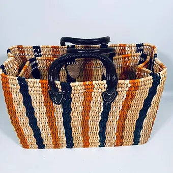 Moroccan Handmade Tote Baskets - Large