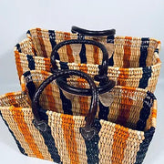 Moroccan Handmade Tote Baskets - Medium