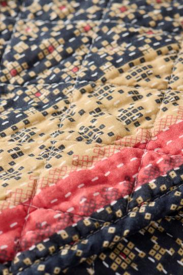 Dark Blue & Pink Quilt