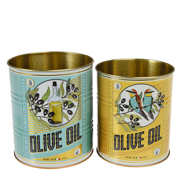 Retro Style Storage Tins Medium - Various Designs