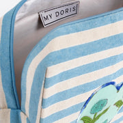 My Doris Stripe Heart Washbag - Blue