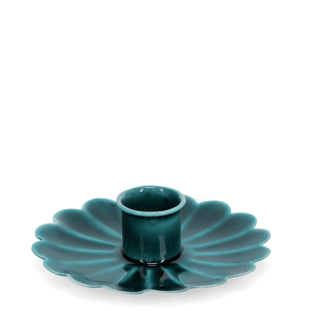 Enamel Flat Flower Candle Holders