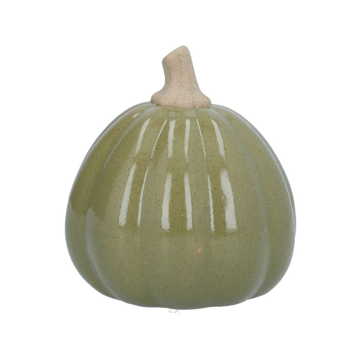 Green Earthenware Squash Ornament