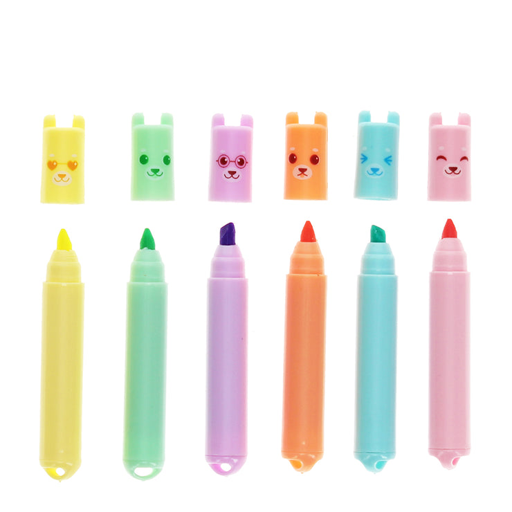 Mini Bear Highlighters - Set of 6